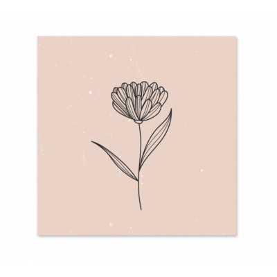 Kaarten mini | Bloem nude Kaarten mini | Bloem nude